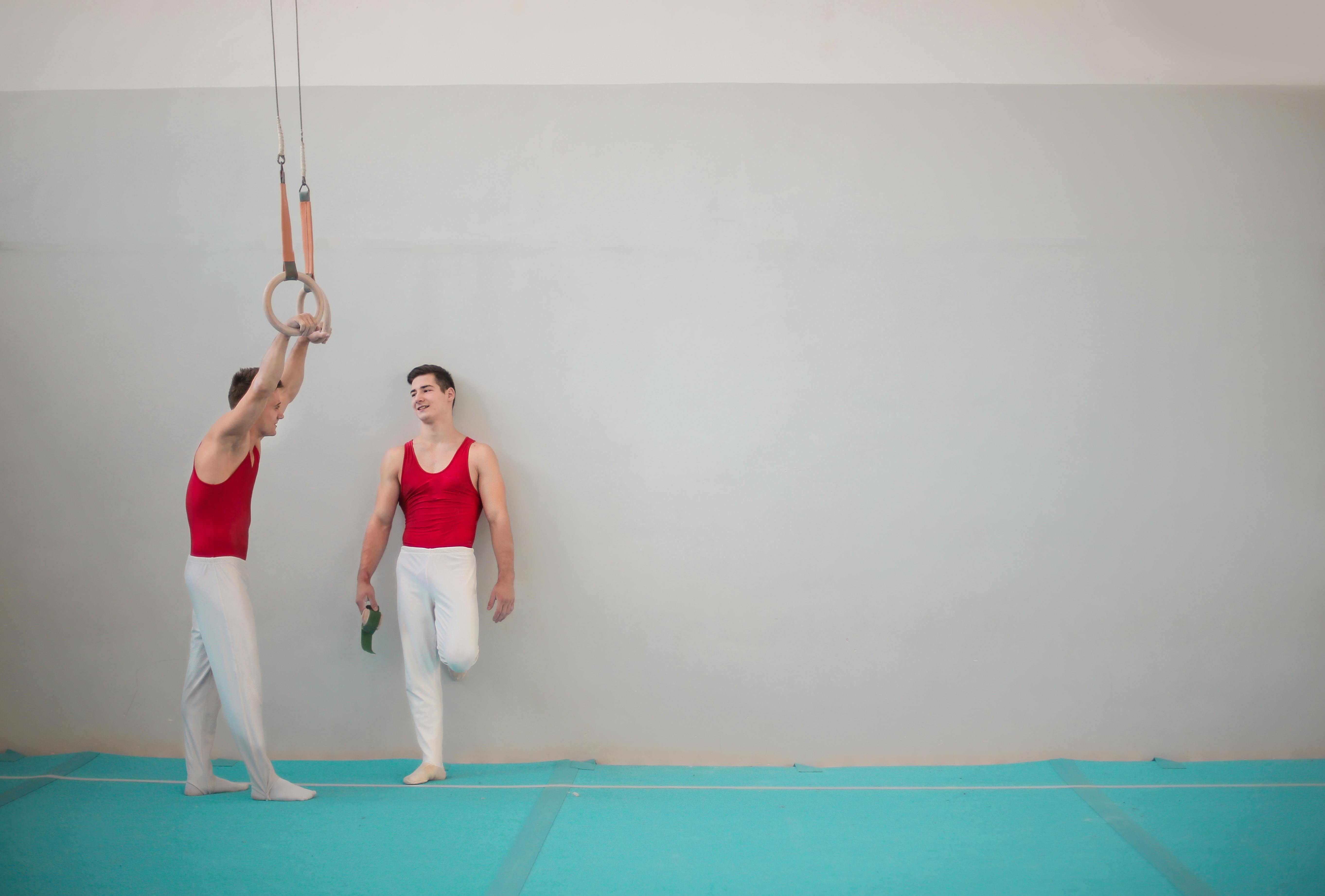 Children enjoying gymnastics class